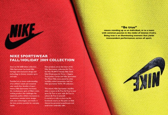 Nike Sportswear Fall/Holiday 2009 Lookbook (http://www.stylehunter.cz)