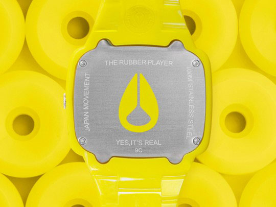 Nixon Fluro Rubber Player - Grapefruit Yellow (http://www.stylehunter.cz)