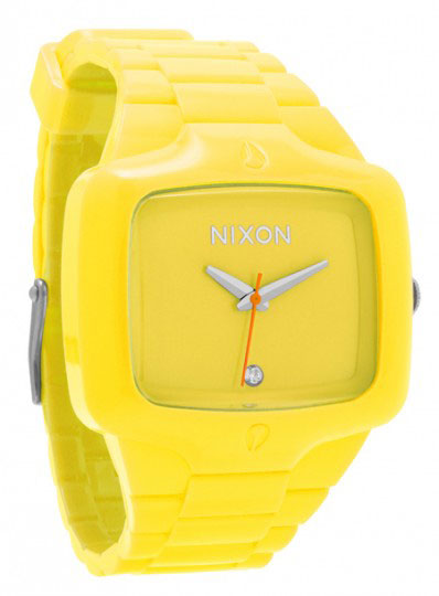 Nixon Fluro Rubber Player - Grapefruit Yellow (http://www.stylehunter.cz)