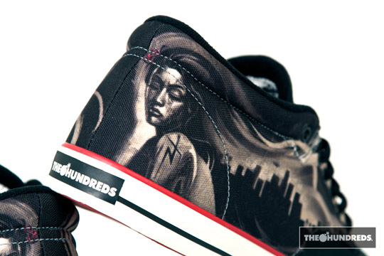 The Hundreds x Jun Cha - Johnson Mid / Pokreslené tenisky The Hundreds (http://www.stylehunter.cz)