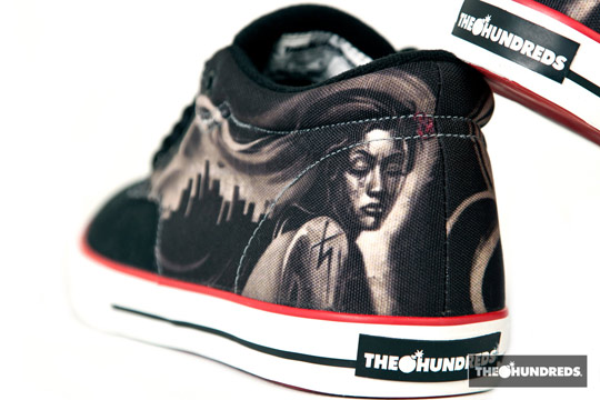 The Hundreds x Jun Cha - Johnson Mid / Pokreslené tenisky The Hundreds (http://www.stylehunter.cz)