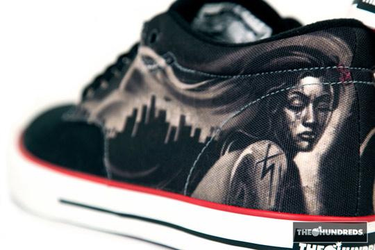 The Hundreds x Jun Cha - Johnson Mid / Pokreslené tenisky The Hundreds (http://www.stylehunter.cz)