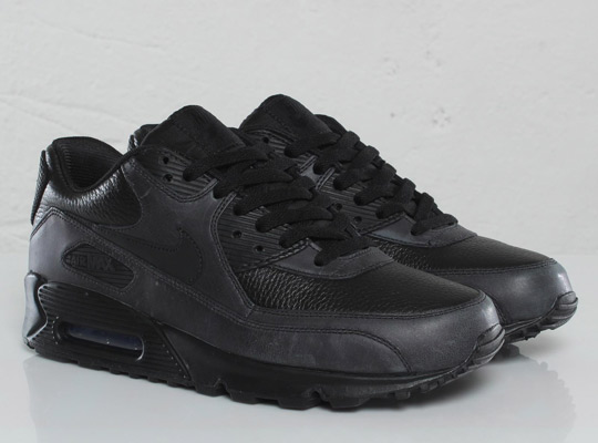 Nike Air Max 90 Premium Black/Black / Aby černá černou byla