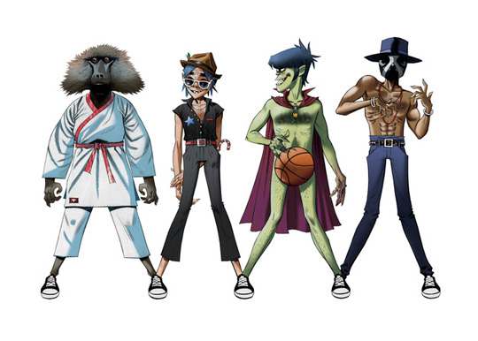 Converse x Gorillaz jaro 2012 / Šoubyznys teniskám svědčí (http://www.stylehunter.cz)