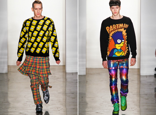 Jeremy Scott x The Simpsons podzim/zima 2012 - V zajetí žluté rodinky