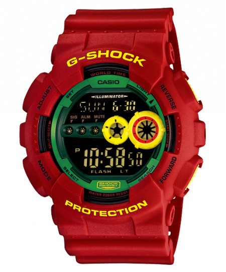 G-Shock kolekce Rastafarian / Výrazná ozdoba zápěstí (http://www.stylehunter.cz)