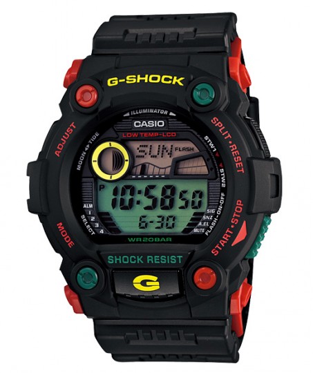 G-Shock kolekce Rastafarian / Výrazná ozdoba zápěstí (http://www.stylehunter.cz)