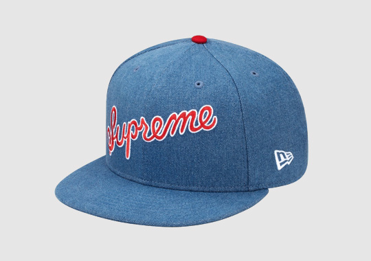 Kšiltovky Supreme New Era #1 Denim Script