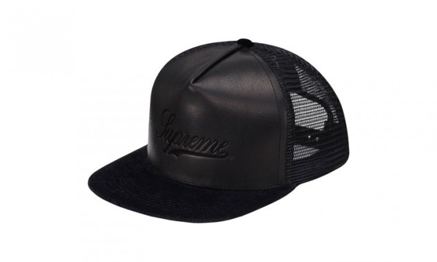 Supreme Leather & Corduroy Trucker / Vytříbené kšiltovky (http://www.stylehunter.cz)