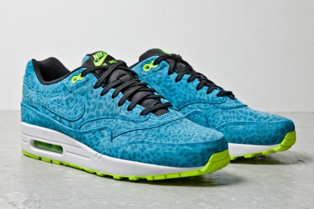 Nike Air Max 1 FB Blue Leopard / Trochu jiný animal print (http://www.stylehunter.cz)