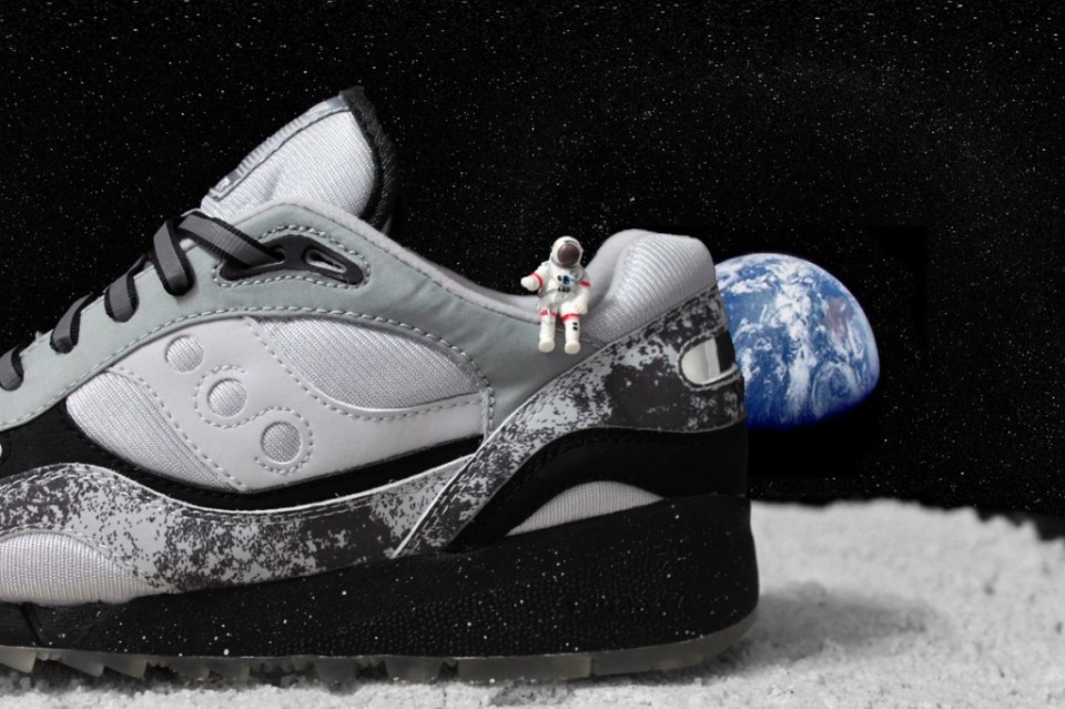 Extra Butter x Saucony Shadow / Vesmírná colorway Moon Walker (http://www.stylehunter.cz)